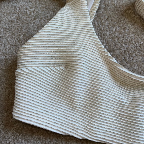 Floral and Gold Striped Women Tops Set - Picture 4 of 4